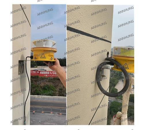 último caso de la compañía sobre Proyecto del Centro Comercial Global de Shenzhen Longhua Xinghe, luz de obstrucción de aviación LED de intensidad media