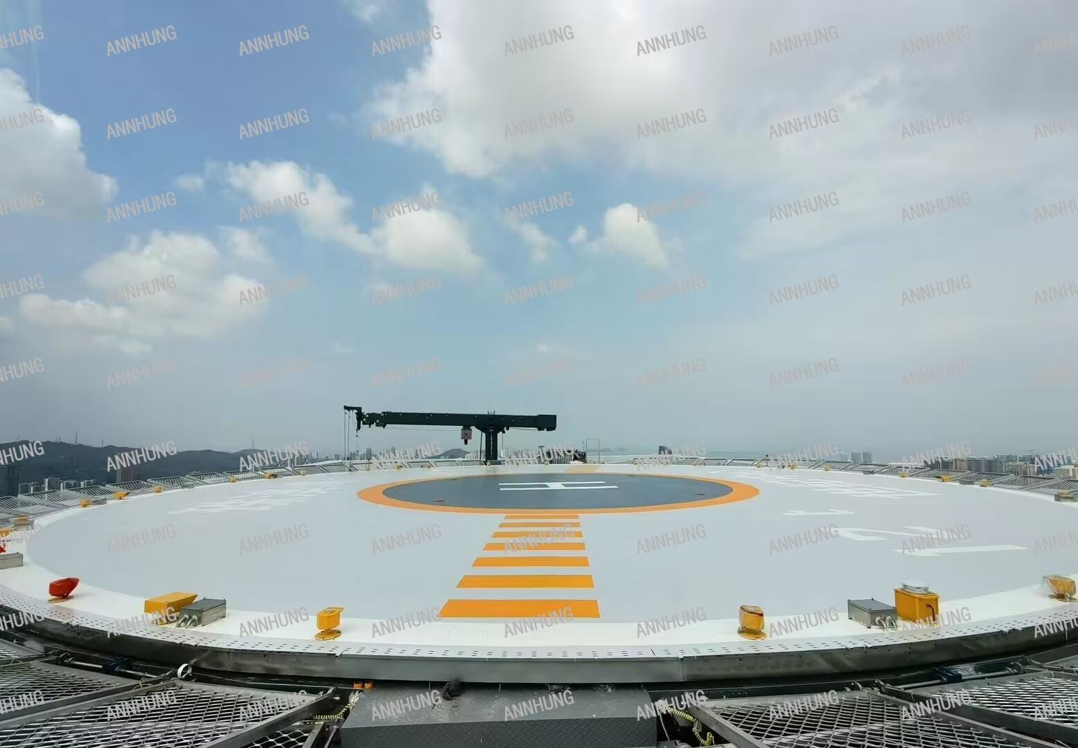 último caso de la compañía sobre Proyecto del Centro del Siglo de la Bahía de Zhuhai Macao - Iluminación del Helipuerto