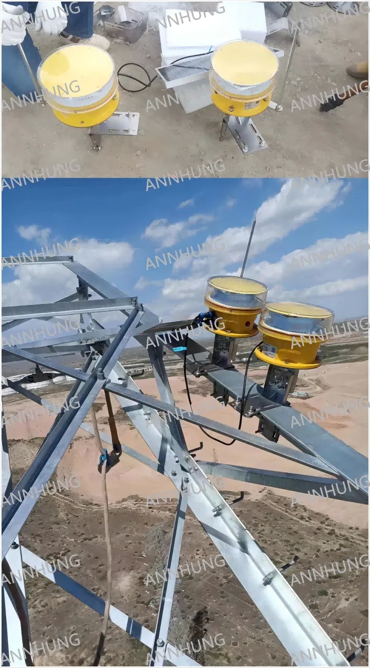 último caso de la compañía sobre Casos de instalación de luz de obstrucción de aviación de intensidad media con energía solar