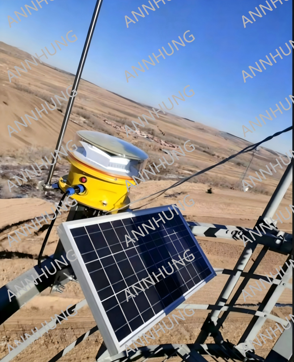 último caso de la compañía sobre Exhibición del caso del proyecto de luz de obstrucción de aviación de intensidad media alimentada por energía solar