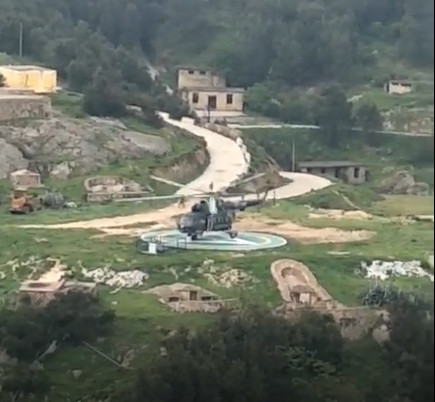 último caso de la compañía sobre El helipuerto enciende - el departamento del rescate de la emergencia de la isla de Taishan
