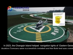 momento del aterrizaje de la luz de faro de aeropuerto del helipuerto de 110V 240VAC LED y quitar área