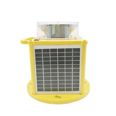 Faro solar blanco del helipuerto 2500cd que enciende el código Morse H 24 horas de operación