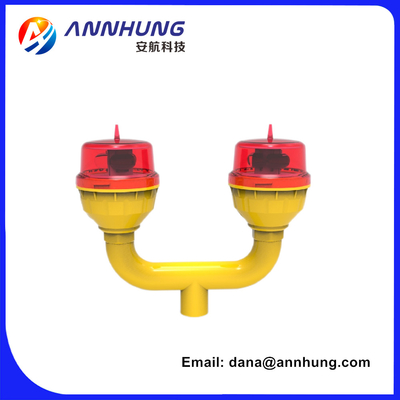 Fuente roja impermeable de la luz de obstrucción de la aviación de la intensidad reducida 5W LED