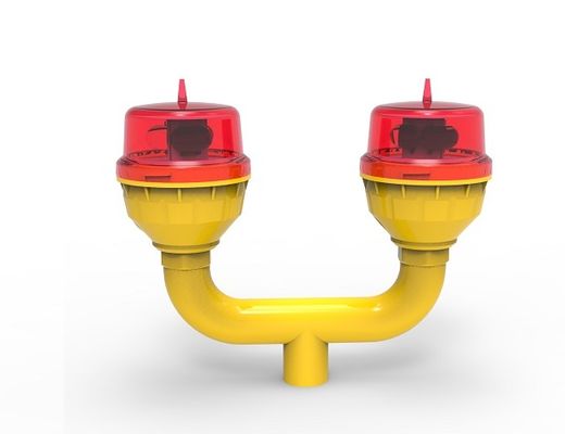 FAA LED doble luz de obstrucción de la aviación con 100.000 horas de vida del LED y 32.5cd Intensidad de luz ajustable constante / parpadeo