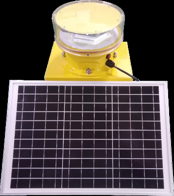 Luz de obstrucción de aviación solar de silicio monocristalino para entornos con humedad relativa del 10%-95%