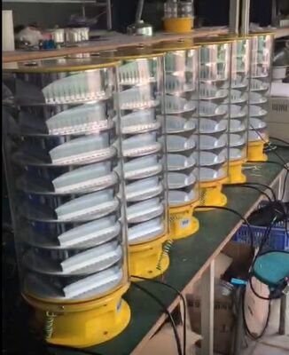 Fabrica directa de alta intensidad IP67 impermeable 360 ángulo de haz luz de obstrucción de la aviación LED con 200,000cd intensidad