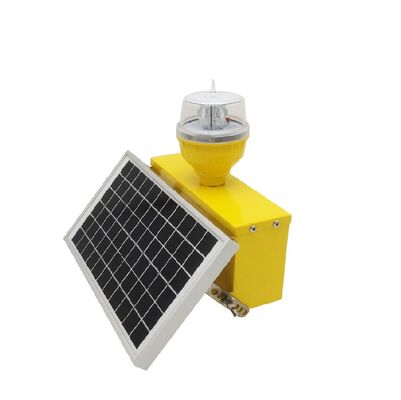 Luz de aviación solar de baja intensidad L810 con protección UV de policarbonato, resistente al agua IP65, con 100.000 horas de vida útil