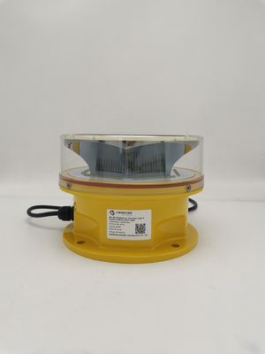 60FPM Sincronización GPS Luz de obstrucción de aviación LED con policarbonato UV para advertencia de aeronaves de intensidad media