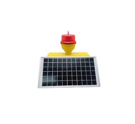 Intensidad reducida de obstrucción de FAA 130m/S LED del marcador amonestador solar de los aviones ligeros