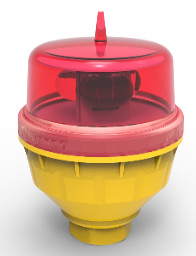 Luz LED roja de obstrucción de aviación única L810 de baja intensidad AH-LI-B2
