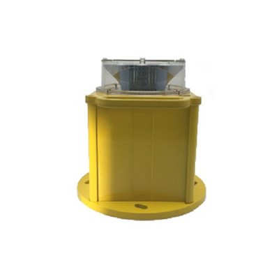El faro llevado 360 grados del helipuerto, helipuerto llevó las luces que quemaban constantemente
